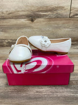 NEW Little Star Girl's Mary Jane Flats Dress Shoes White Sz 6c