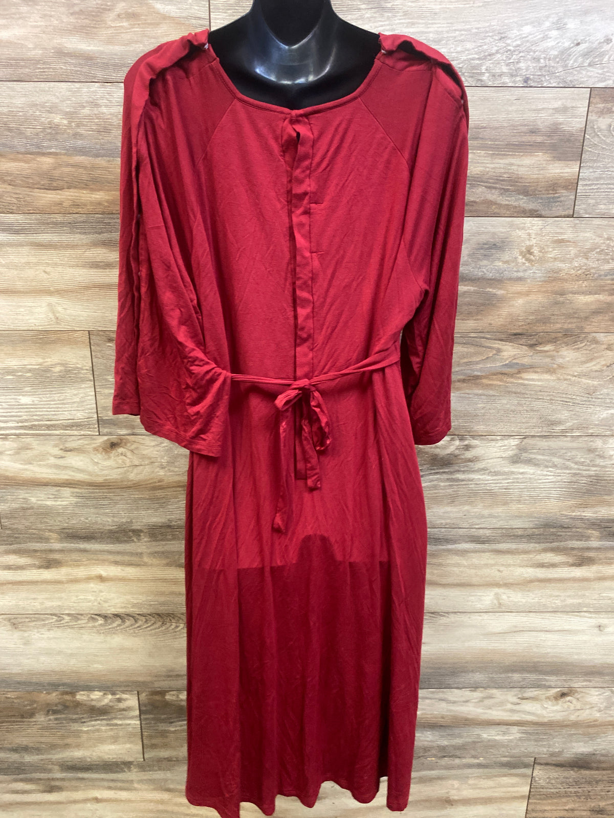 Lila Labor & Postpartum Gown in Maroon One Size