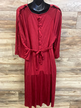 Lila Labor & Postpartum Gown in Maroon One Size