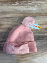 NEW Cat & Jack Knit Beanie & Mittens Set Pink sz 6-12m