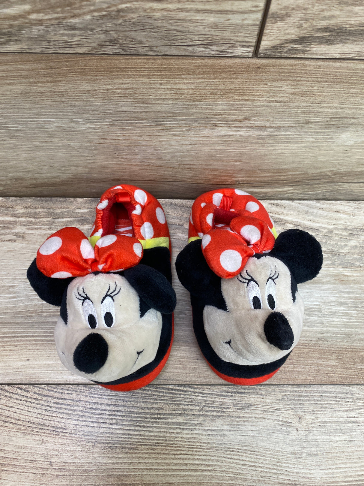 Disney Minnie Mouse Slippers Red Sz 9c/10c