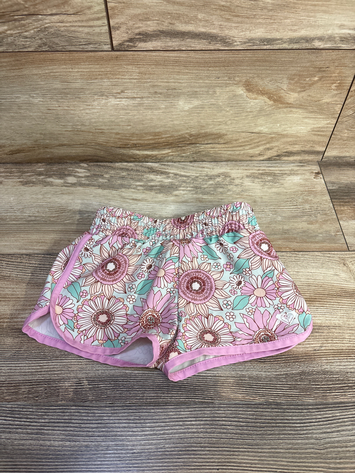 Roxy Girls Floral Active Shorts Pink sz 3T