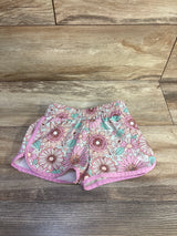 Roxy Girls Floral Active Shorts Pink sz 3T