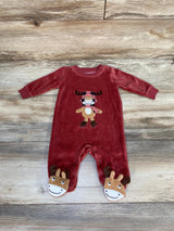 Koala Baby Moose Footed Coverall Red sz 0-3m