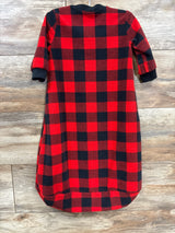 Carter's Buffalo Plaid Fleece Sleep Sack Red sz 3-6