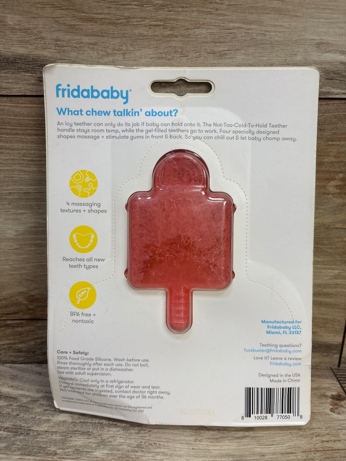 NEW FridaBaby Baby Not-Too-Cold-To-Hold Teether