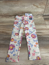 NEW Oshkosh Floral Print Leggings Beige sz 4T
