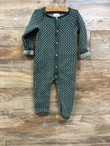 Little Planet Organic Cotton Sweater Knit Coverall Green sz 24m