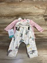 NEW Disney Baby 3pc Minnie Mouse Dream Big Kimono Set Pink sz 0-3m