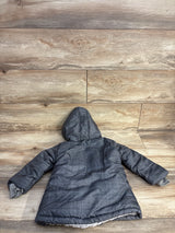 Little Beginnings Sherpa Lined Winter Coat Grey sz 2T