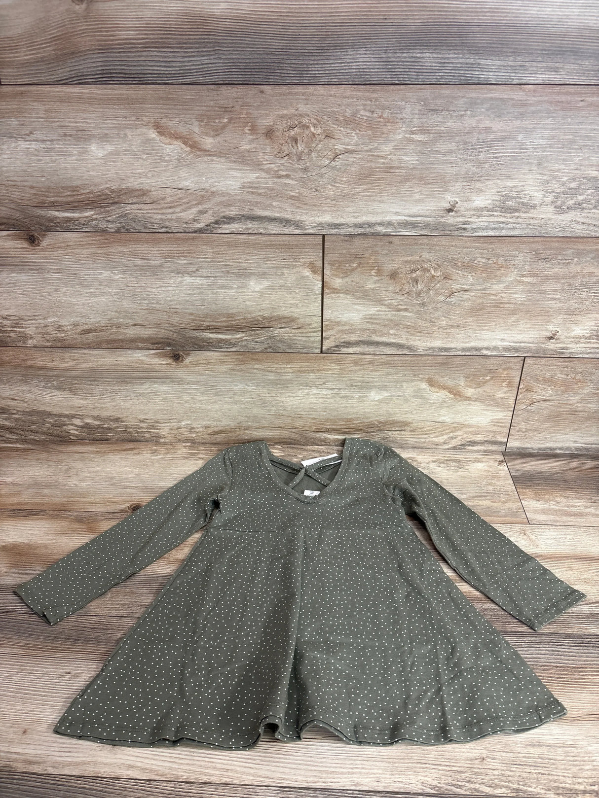 NEW Baby Gap Cross-Back Dress Polka Dot Green sz 5T