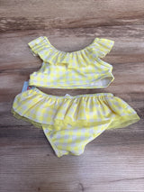 NEW Cat & Jack 2pc Gingham Swimsuit Set Yellow sz 5T