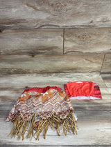 Anykw 2pc Moana Skirt & Top Costume Set Red sz 3/4T