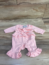Three Sisters Ruffle Coverall Pink sz Newborn