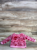 H&M Plush Pull Over Sweater Swirl Pink sz 3/4T