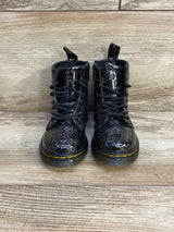 Dr. Martens 1460 Lace Up Boots in Black Cosmic Glitter sz 7c