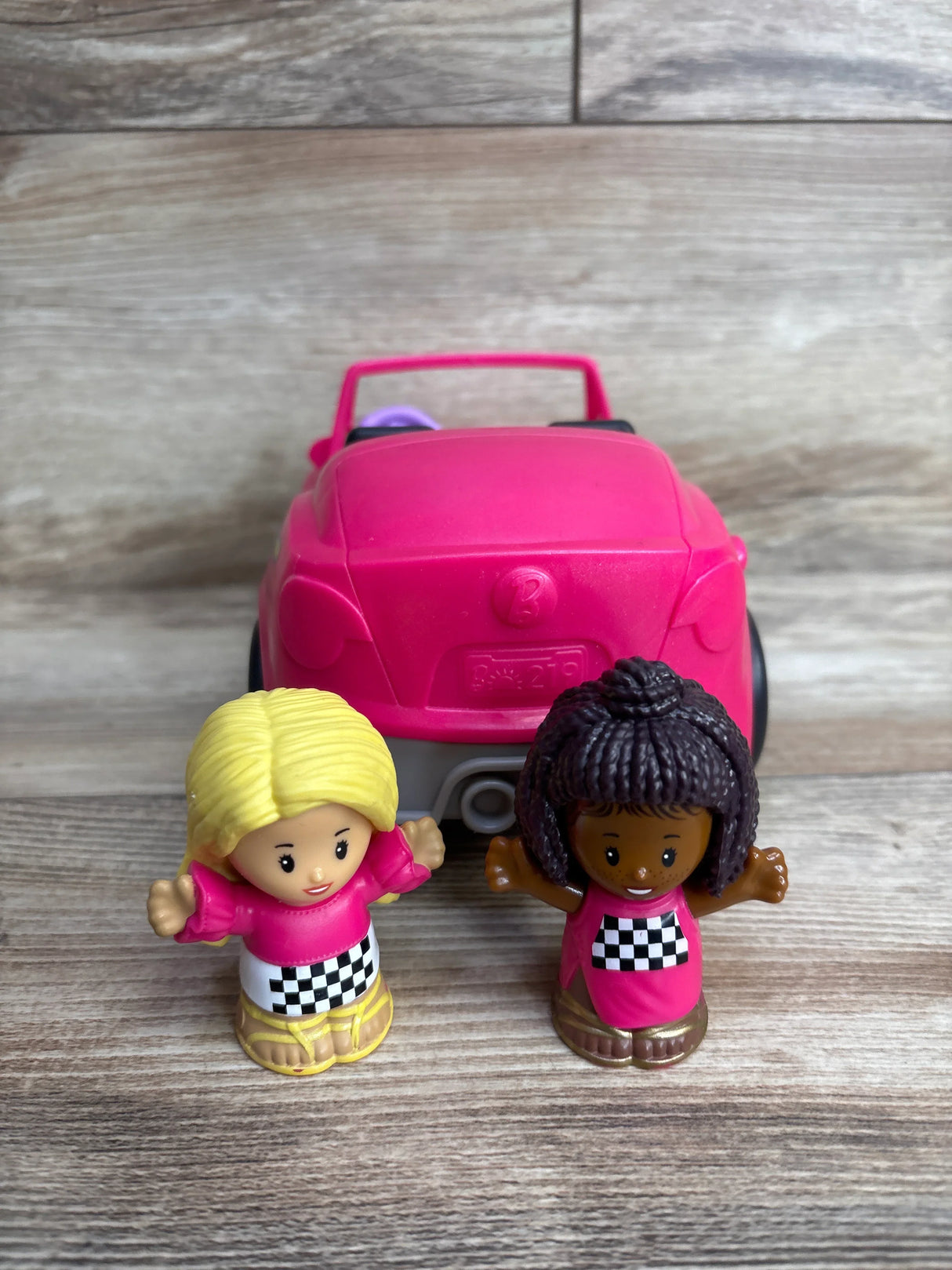 Fisher-Price Barbie Convertible Vehicle Pink w/ Two Little People