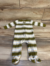 Carter's Ribbed Striped Sleeper White sz 9m