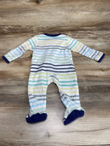 Honest Baby Striped Sleeper White sz Newborn