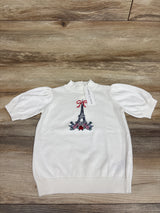 NEW Janie & Jack Eiffel Tower Sweater Top White sz 4T