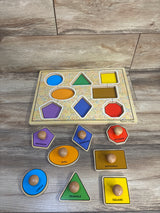 Melissa & Doug Jumbo Knob Puzzle Geometrics Shapes