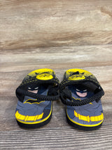Batman Light Up Flip Flop Sandals Black sz 7-8c