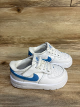 Nike Force 1 Low EasyOn TD 'White Blue Beyond' Sneakers sz 7c