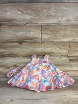 NEW Baby Gap 2pc Floral Tiered Dress & Headband Set Spring Multicolor sz 12-18m