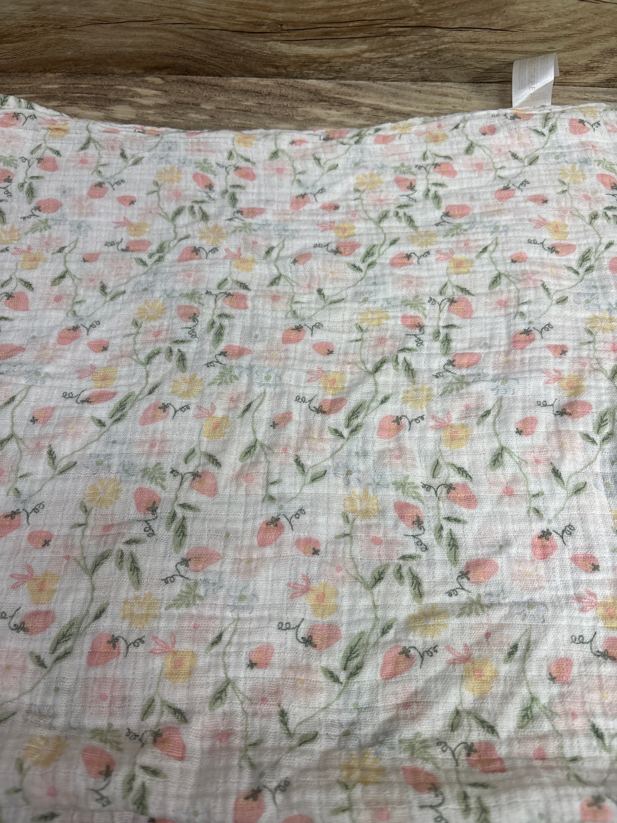 Chick Pea Muslin Swaddle Blanket White 36x40''