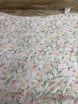 Chick Pea Muslin Swaddle Blanket White 36x40''