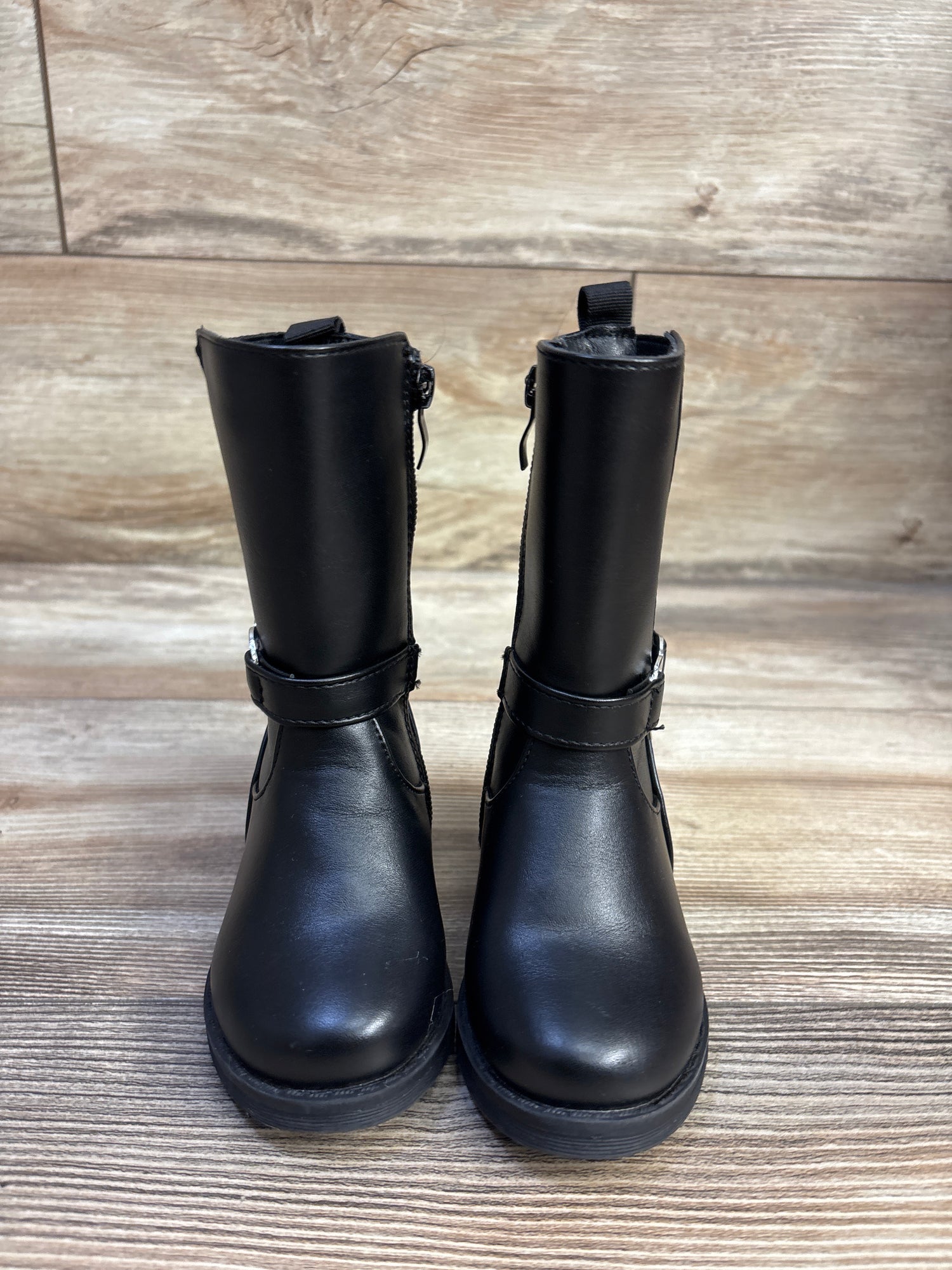 Bebe Nettie Round Toe High Boots Black sz 5c