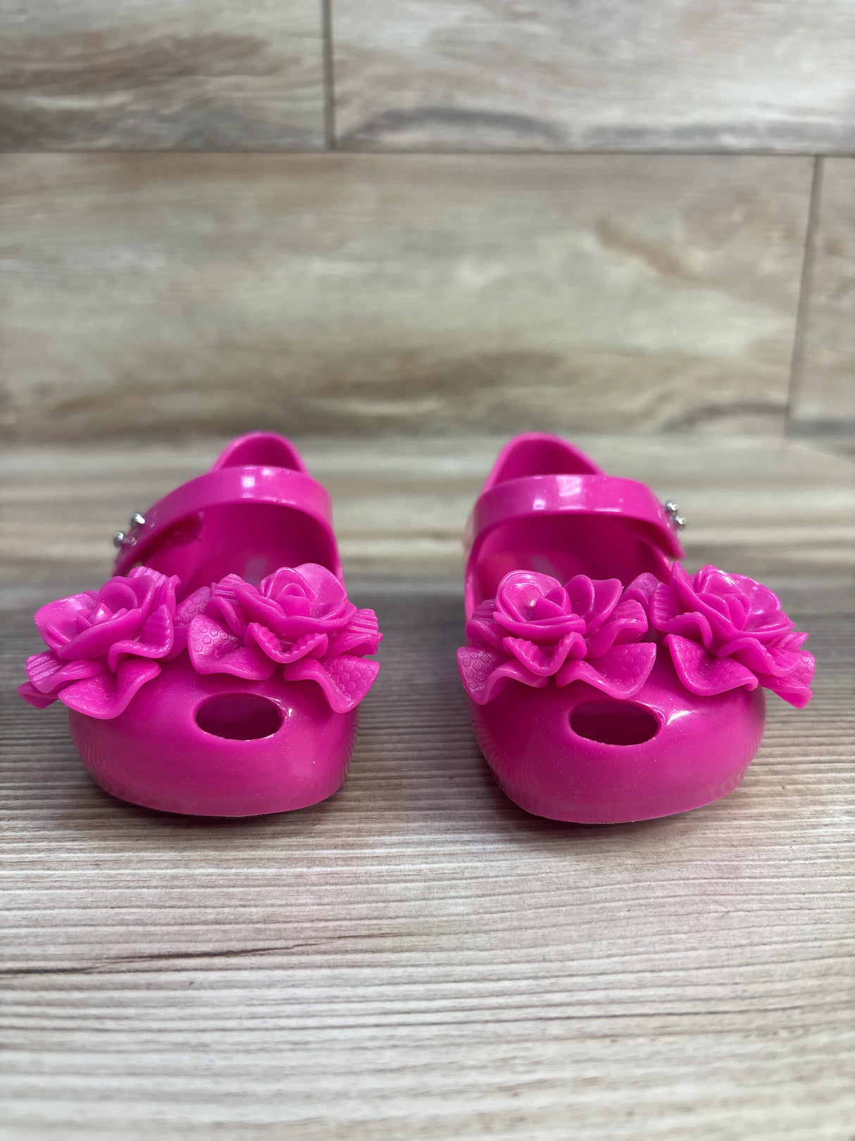 Mini Melissa Ultragirl Garden Mary Jane Jelly Shoes, Pink sz 6c
