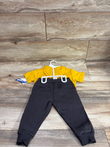 NEW Hot Wheels 2pc Hooded Shirt & Pants Set Yellow sz 12m