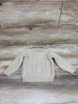 Arlo & Kai Cable Knit Polo Sweater Tan sz 12m