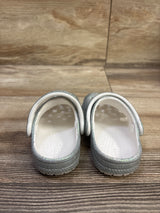 Crocs Classic Glitter Clogs Silver sz 5c