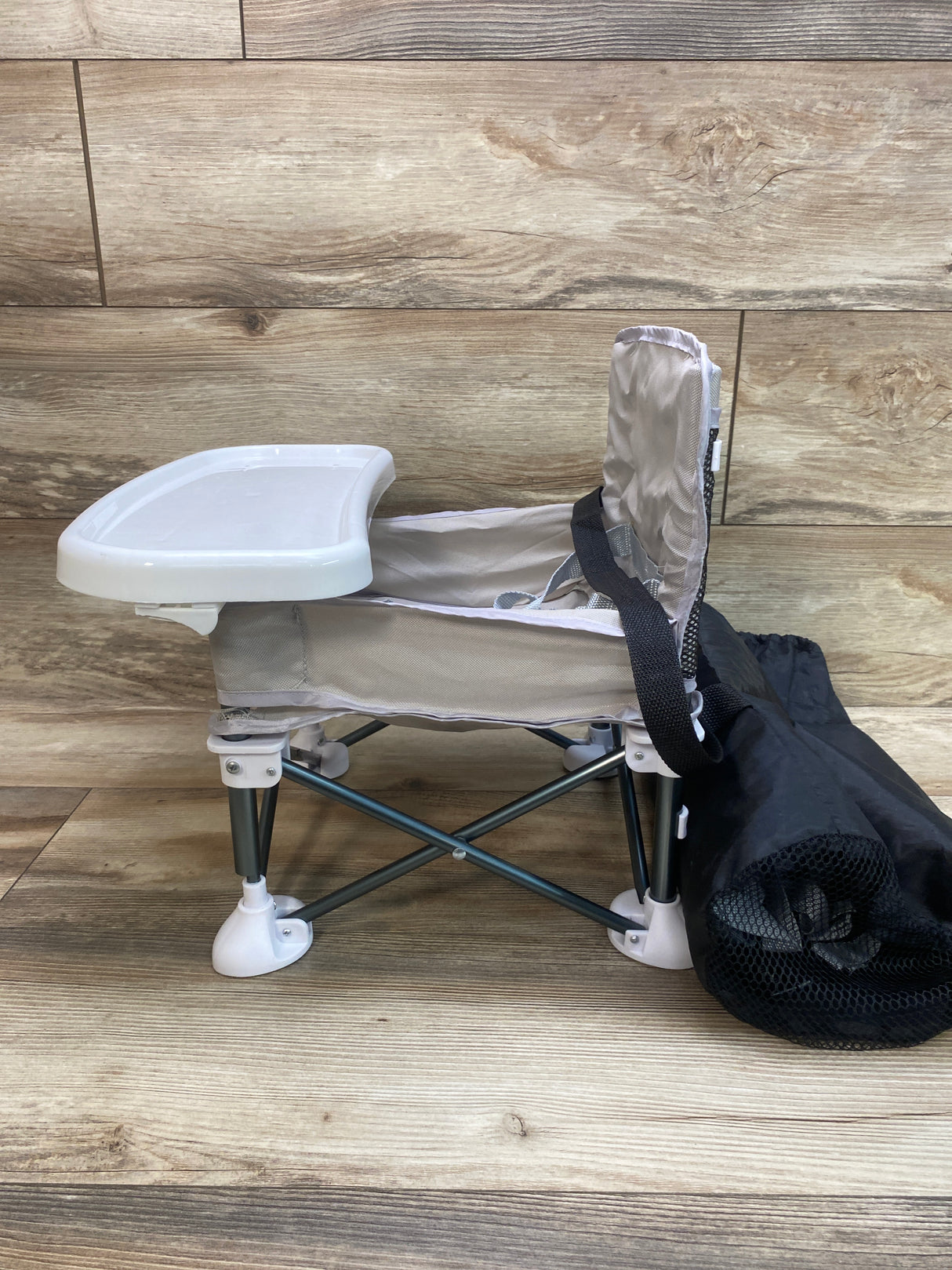 Portable Floor/Feeding Baby Seat Grey