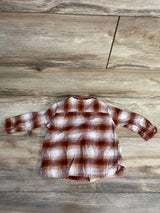 Little Co Plaid Button Up Flannel Red sz 9m