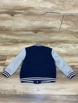 Old Navy Button-Front Bomber Jacket Navy sz 4T