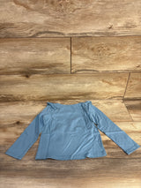 NEW Okie Dokie Ruffle Long Sleeve T-Shirt Western Blue sz 2T