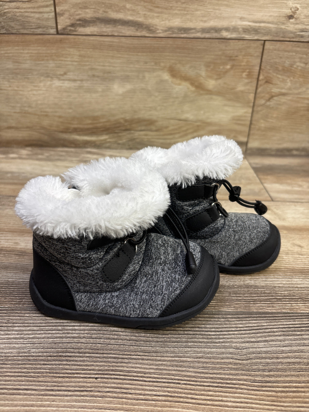 BMCITYBM Fur Lined Winter Snow Boots Grey sz 6c