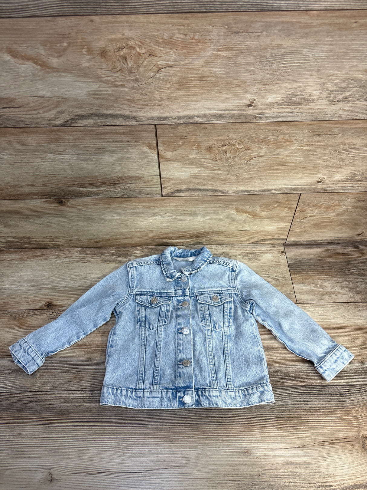 H&M Denim Button Up Jacket Light Blue sz 5T