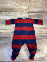 Carter's Striped Blanket Sleeper Burgundy sz Newborn