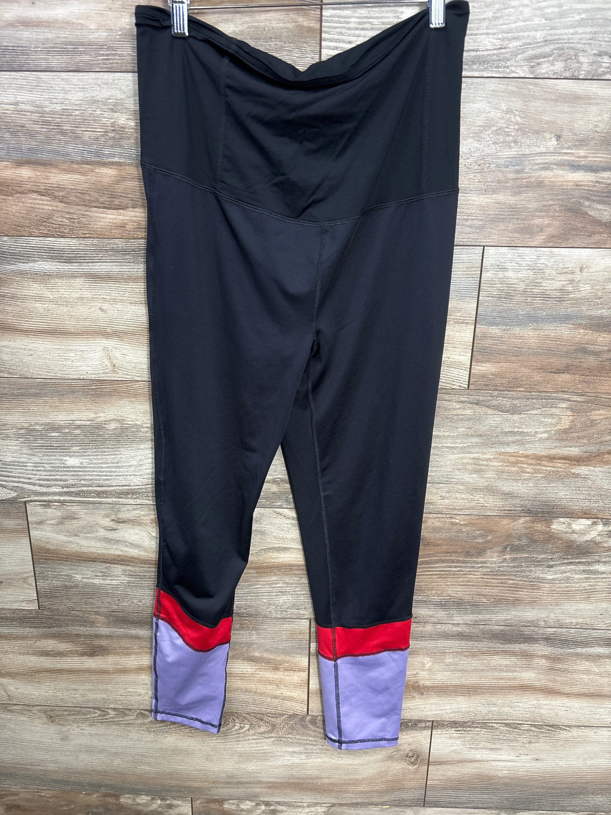 Isabel Maternity Crossover Panel Leggings Black sz XL