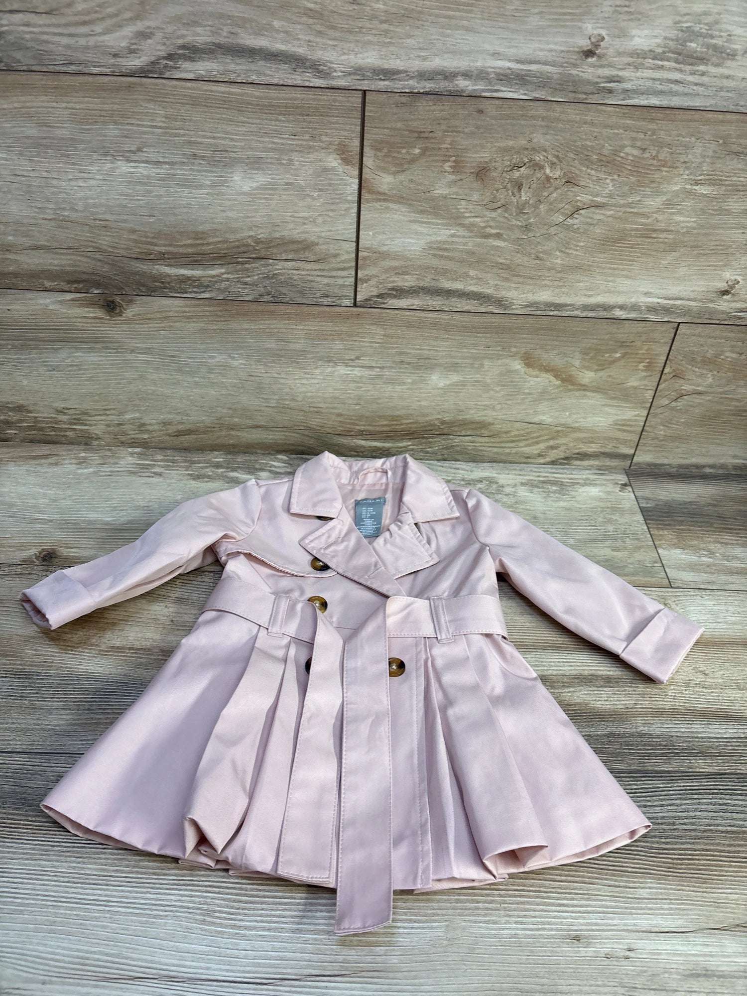 Tahari Dress Trench Coat Pink sz 12m