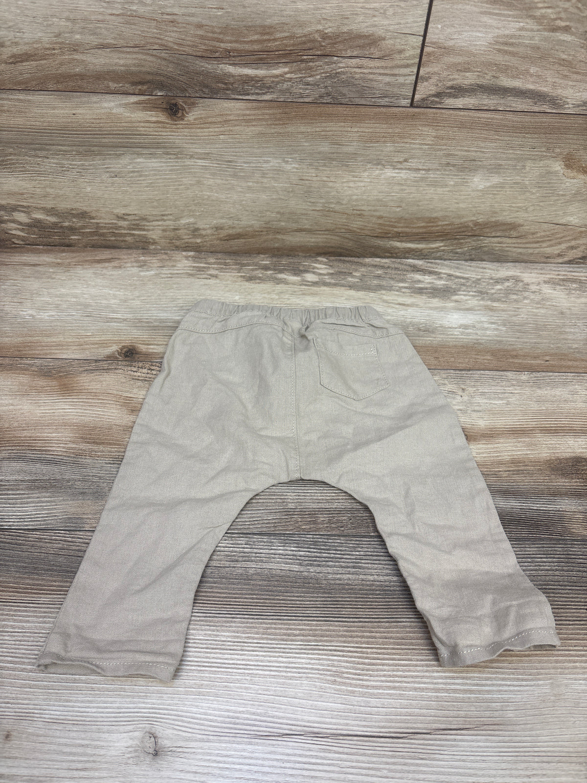 Old Navy Drawstring Linen-Blend Pants Beige sz 6-12m