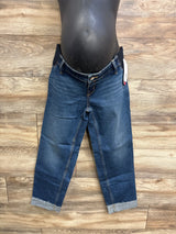 NEW Isabel Maternity Side Panel 90s Straight Jeans Blue sz Small (4)