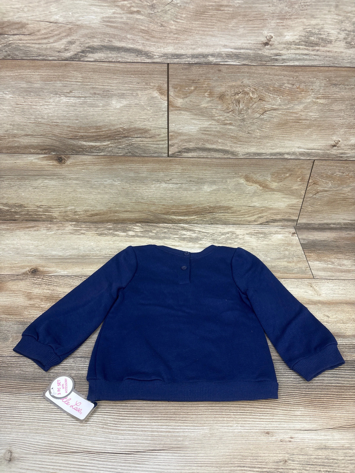 NEW Little Lass 'Love' Pullover Sweatshirt Navy sz 2T