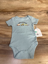 NEW Kyle + Deena Daddy Loves Me A Ton Ribbed Bodysuit Blue sz 3-6m
