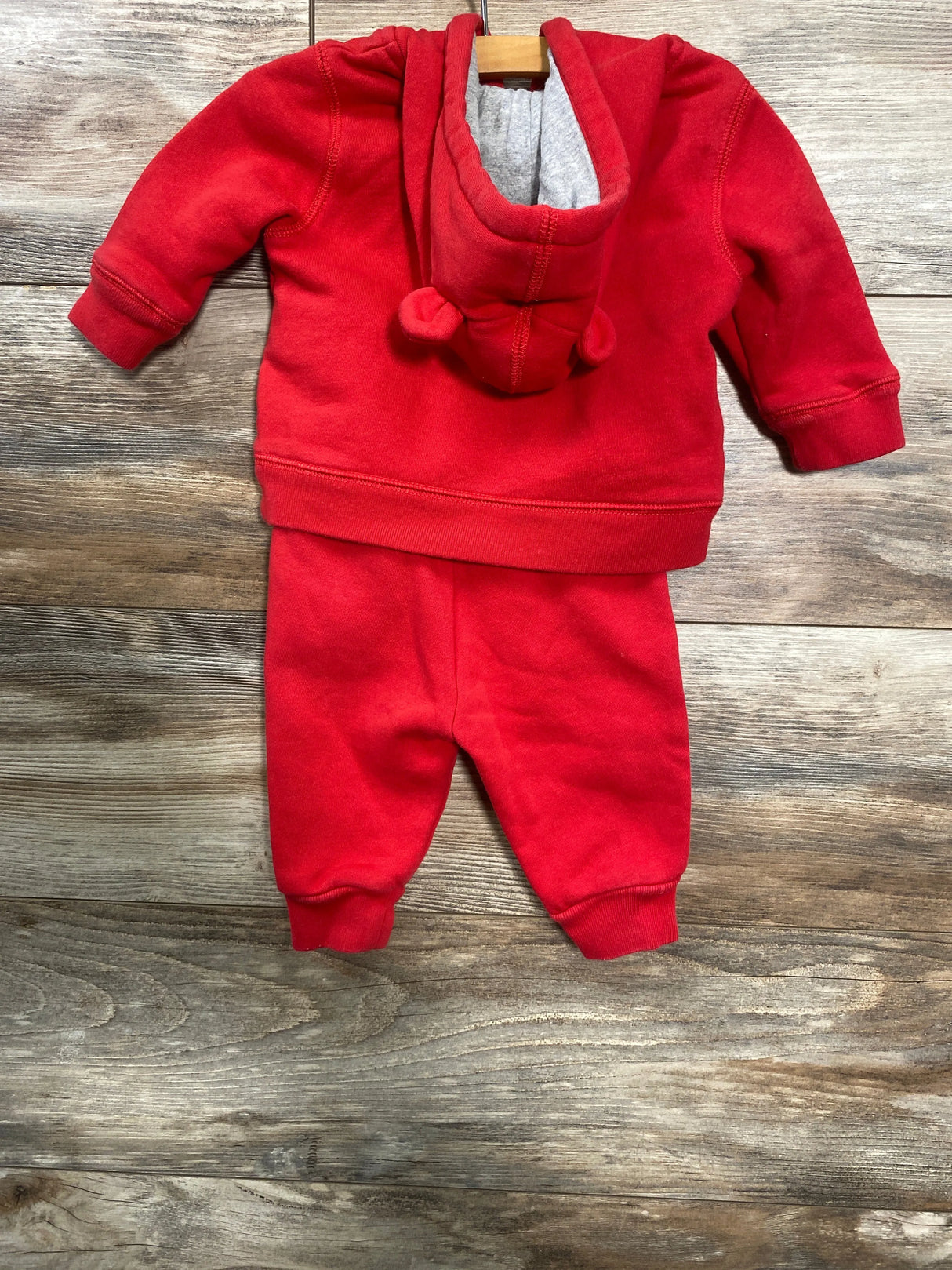 Baby Gap 2pc Hoodie & Joggers Red sz 3-6m