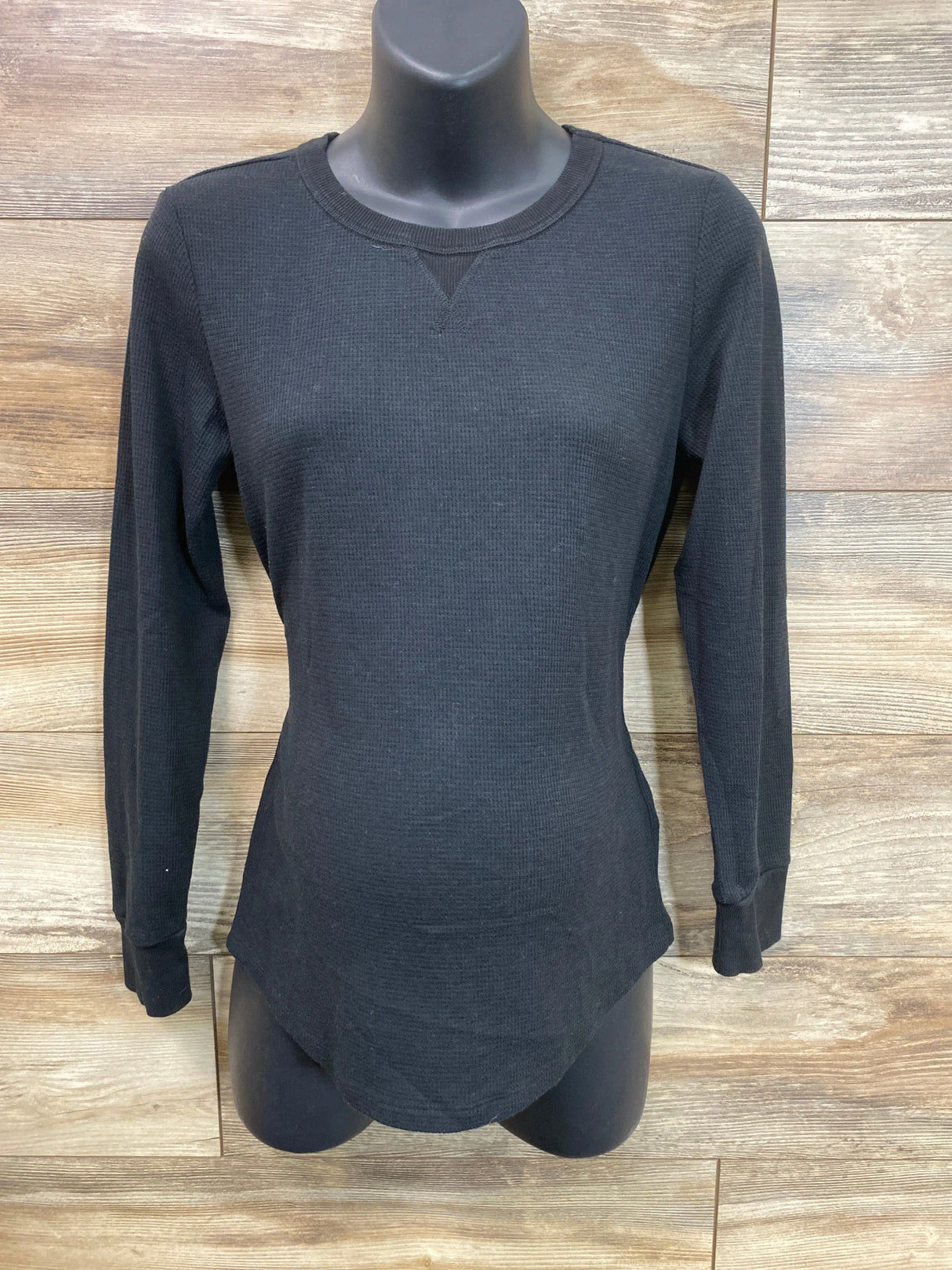 Gap Maternity Thermal Knit Long Sleeve Shirt Black sz Medium - Me n Mommy To Be